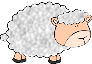 Fuzzy Sheep PNG Clip art