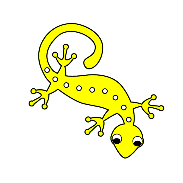 Lizard On Grass PNG Clip art