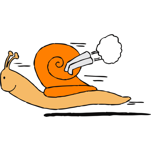 Speedy Snail PNG Clip art