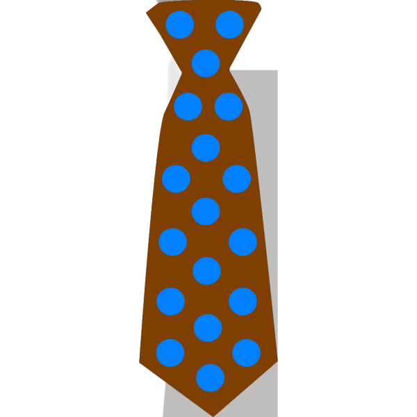 Polka Dot Brown Tie PNG Clip art
