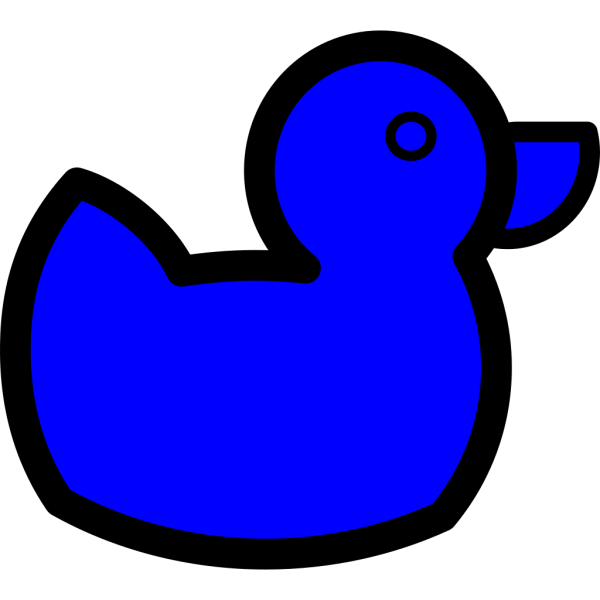 Blue Duck PNG Clip art