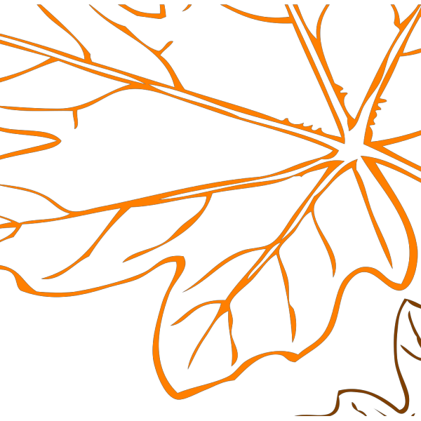 Brown And Orange Leaves PNG Clip art