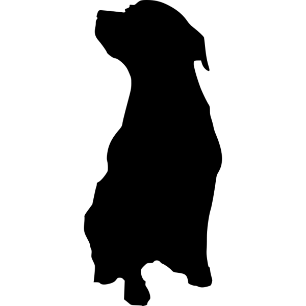 Rottweiler Silhouette PNG Clip art