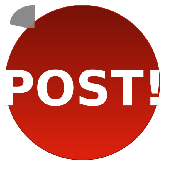 Post Button PNG Clip art
