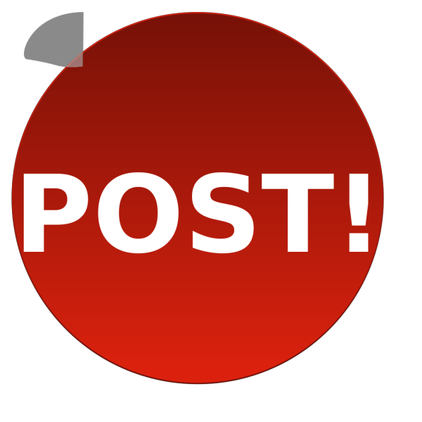 Post Button!v2 PNG Clip art
