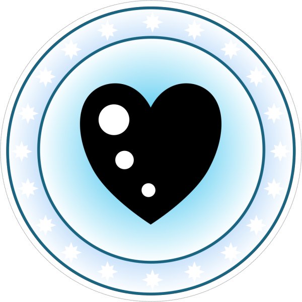 Blue Decorative Heart PNG Clip art