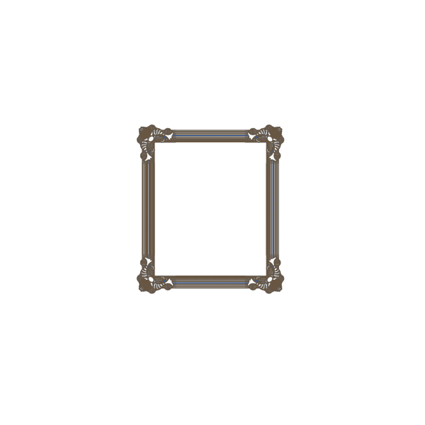 Brown And Blue Frame PNG Clip art