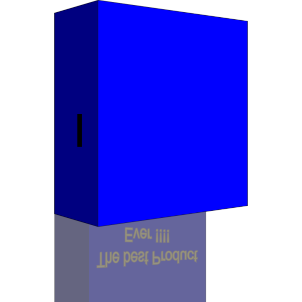 Blue Product Box PNG Clip art