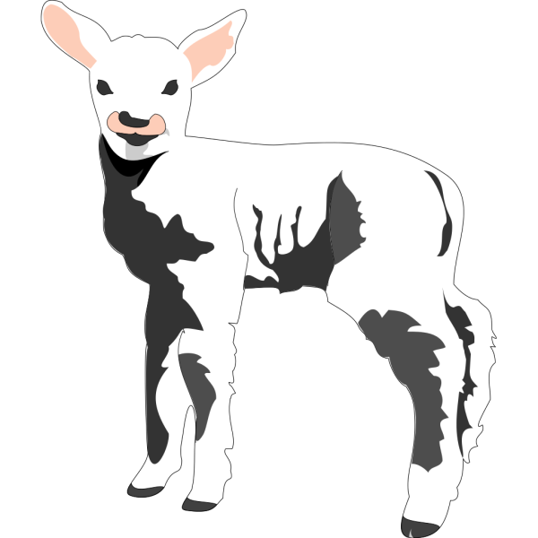 Sheep In Shadows PNG Clip art