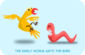 Kablam The Early Worm PNG Clip art