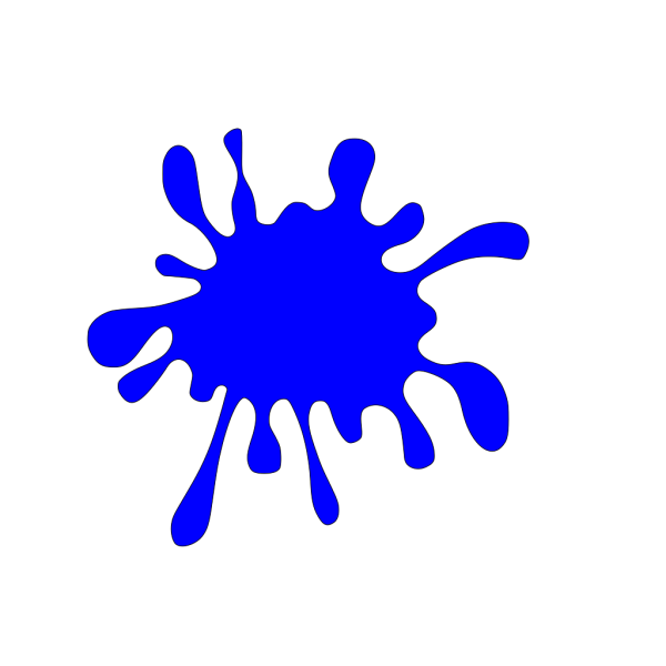 Blue Splat PNG Clip art