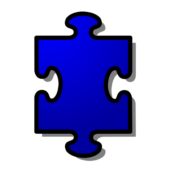 Jigsaw Blue Puzzle Piece Cutout PNG Clip art
