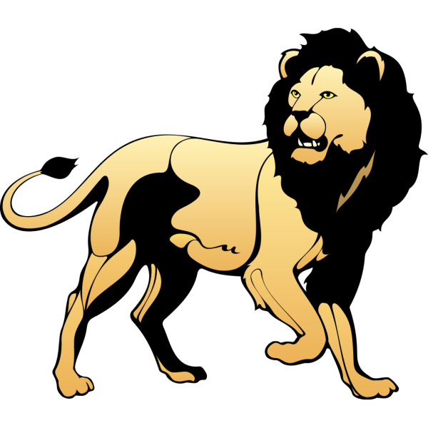 Defensive Lion PNG Clip art