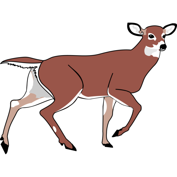 Deer Leaving PNG Clip art