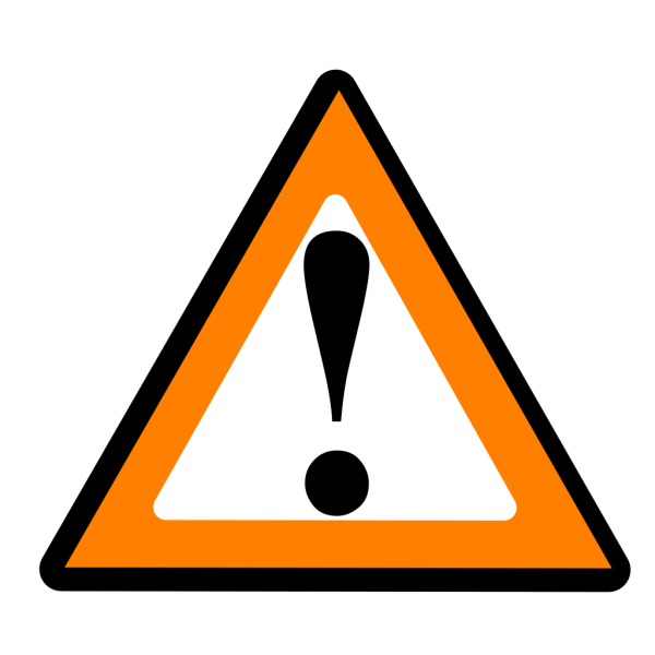 Black Orange Warning 1 PNG Clip art