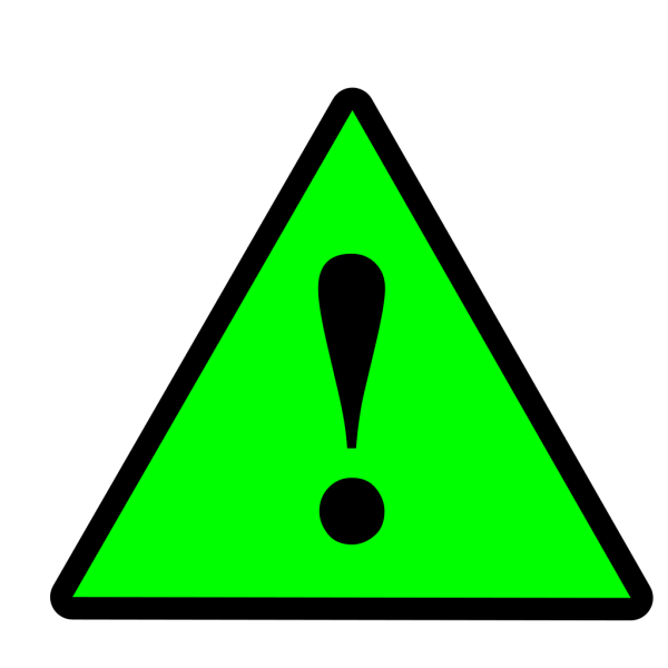 Black Green Black Warning 1 PNG Clip art
