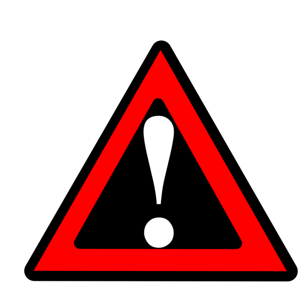 Black Red Black White Warning 1 PNG Clip art