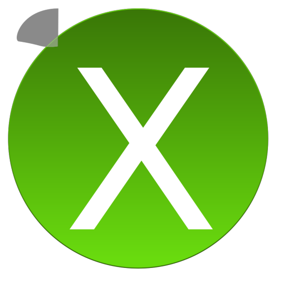 Green X PNG Clip art