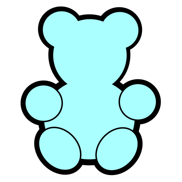Blue Teddy Bear PNG Clip art