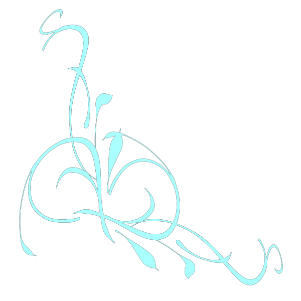 Left Brown Floral Swirl PNG Clip art