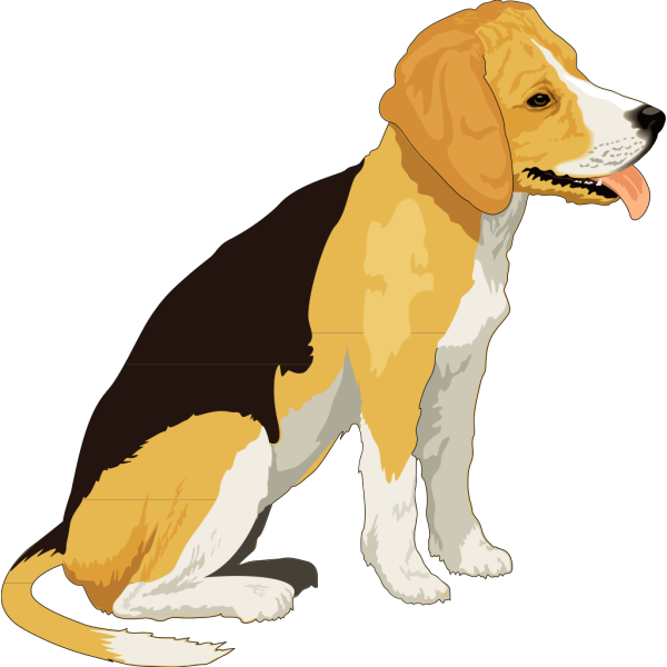 Yellow And Black Beagle PNG Clip art