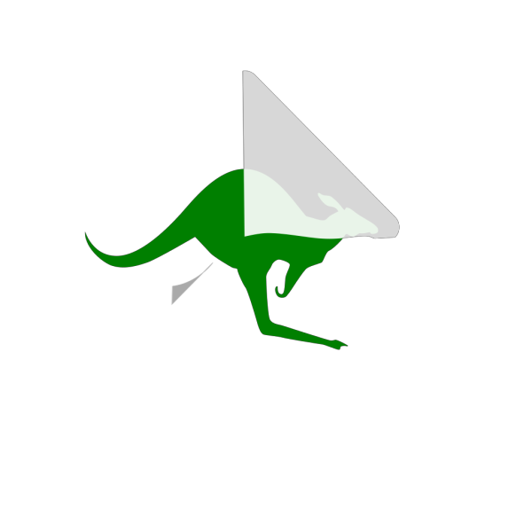 Kangaroo Green PNG Clip art