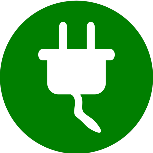 Green Electricity Symbol PNG Clip art