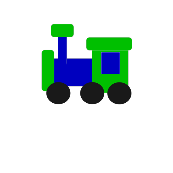 Blue And Green Train PNG Clip art
