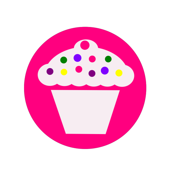 Polka Dot Cupcake PNG Clip art