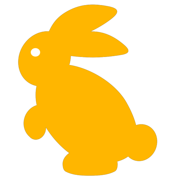 Bunny Silhouette PNG Clip art