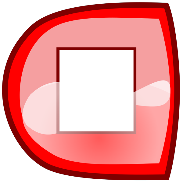 Red Stop Button PNG Clip art