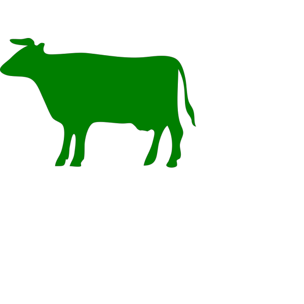 Green Cow PNG Clip art