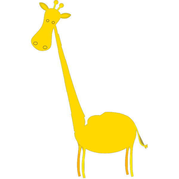 Yellow Giraffe PNG Clip art