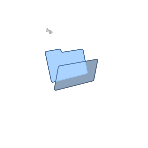 Blue Folder PNG icons