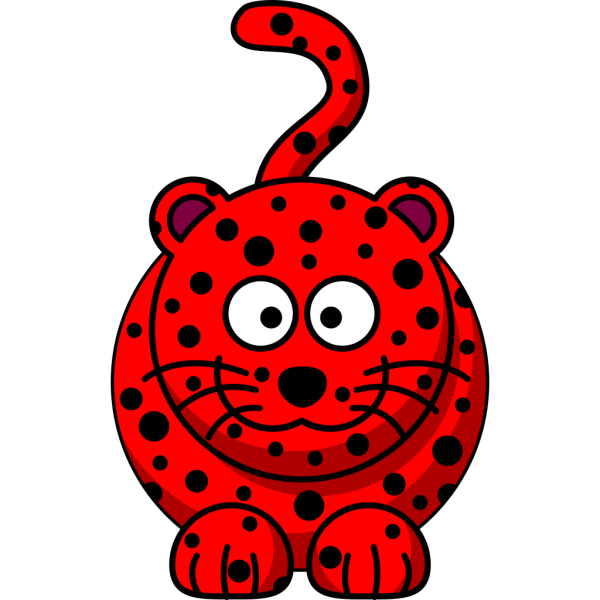 Red Leopard PNG Clip art