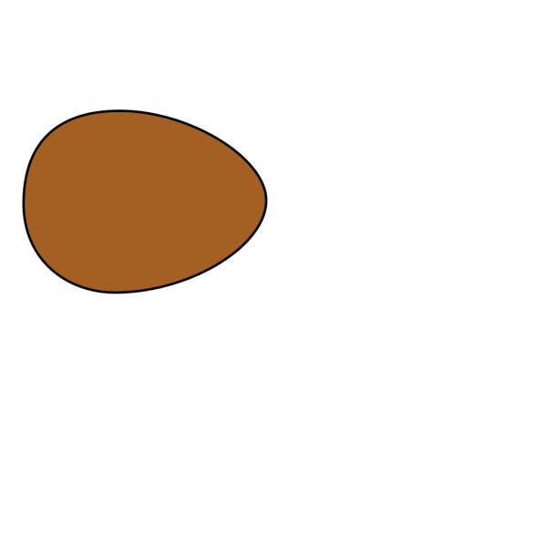Solid Brown Egg PNG Clip art