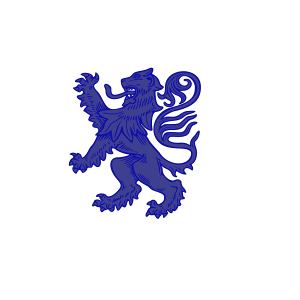 Blue Lion PNG Clip art
