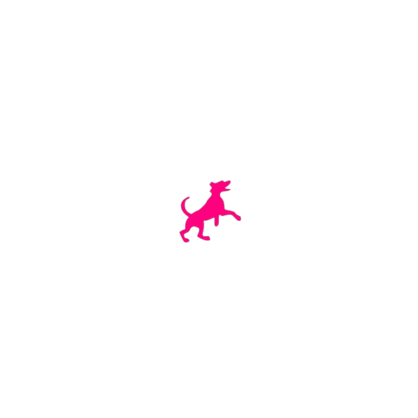 Pink Dog Print PNG Clip art