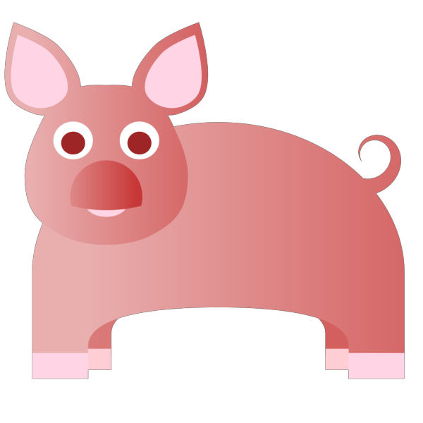 Pink Pig PNG Clip art