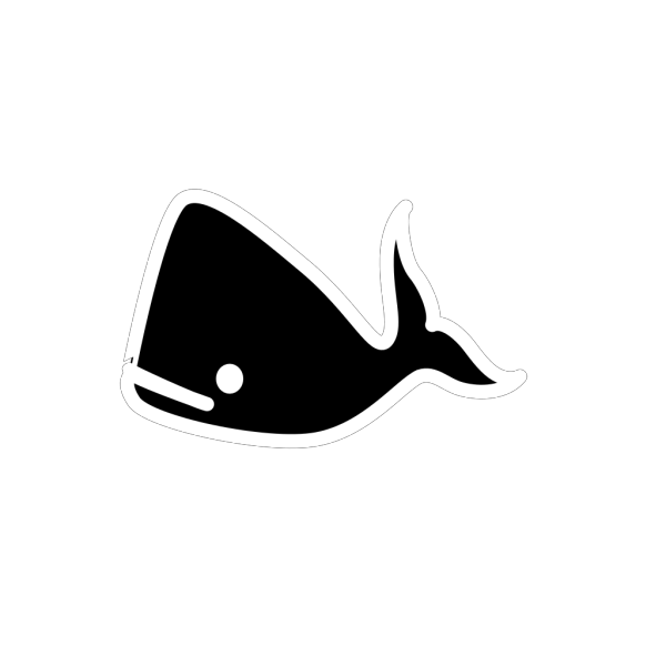 Black Blue Whale PNG Clip art