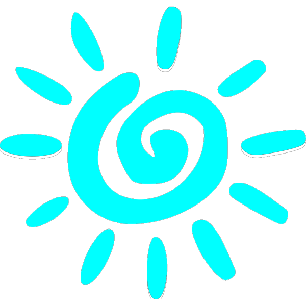 Blue Sun PNG Clip art