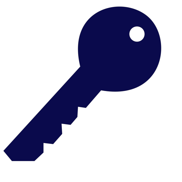 Blue Key PNG Clip art