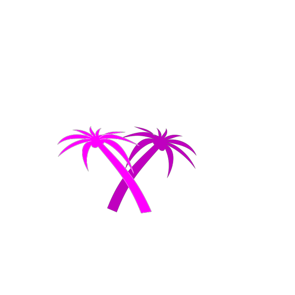 Blue Palm Tree PNG Clip art
