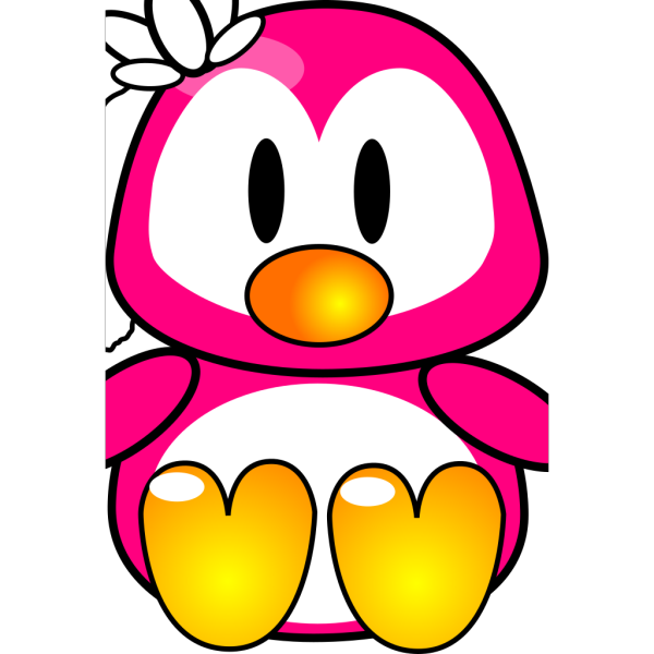 Girl Penguin  PNG Clip art