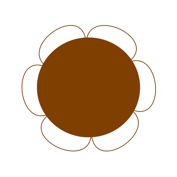 Brown Flower 2 PNG Clip art