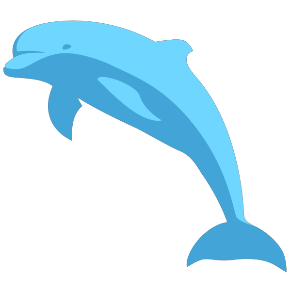 Blue Dolphin PNG Clip art