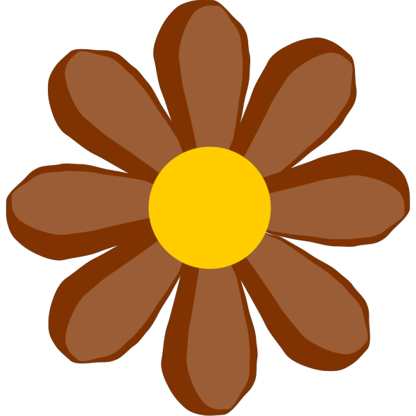 Brown Flower PNG Clip art