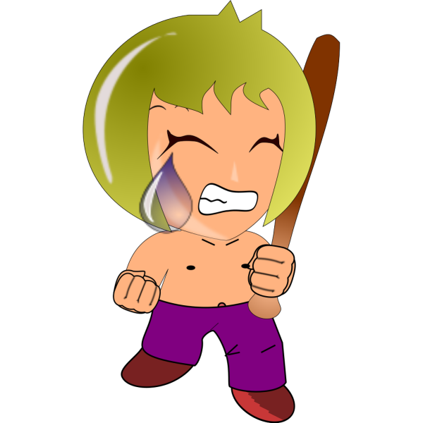 Angry Chibi PNG Clip art