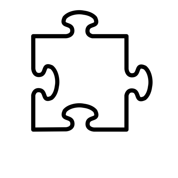 White Puzzle Piece PNG Clip art