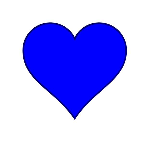 Blue Heart PNG Clip art